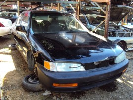 1996 HONDA ACCORD, 2.2L AUTO EX, COLOR BLACK, STK A15193